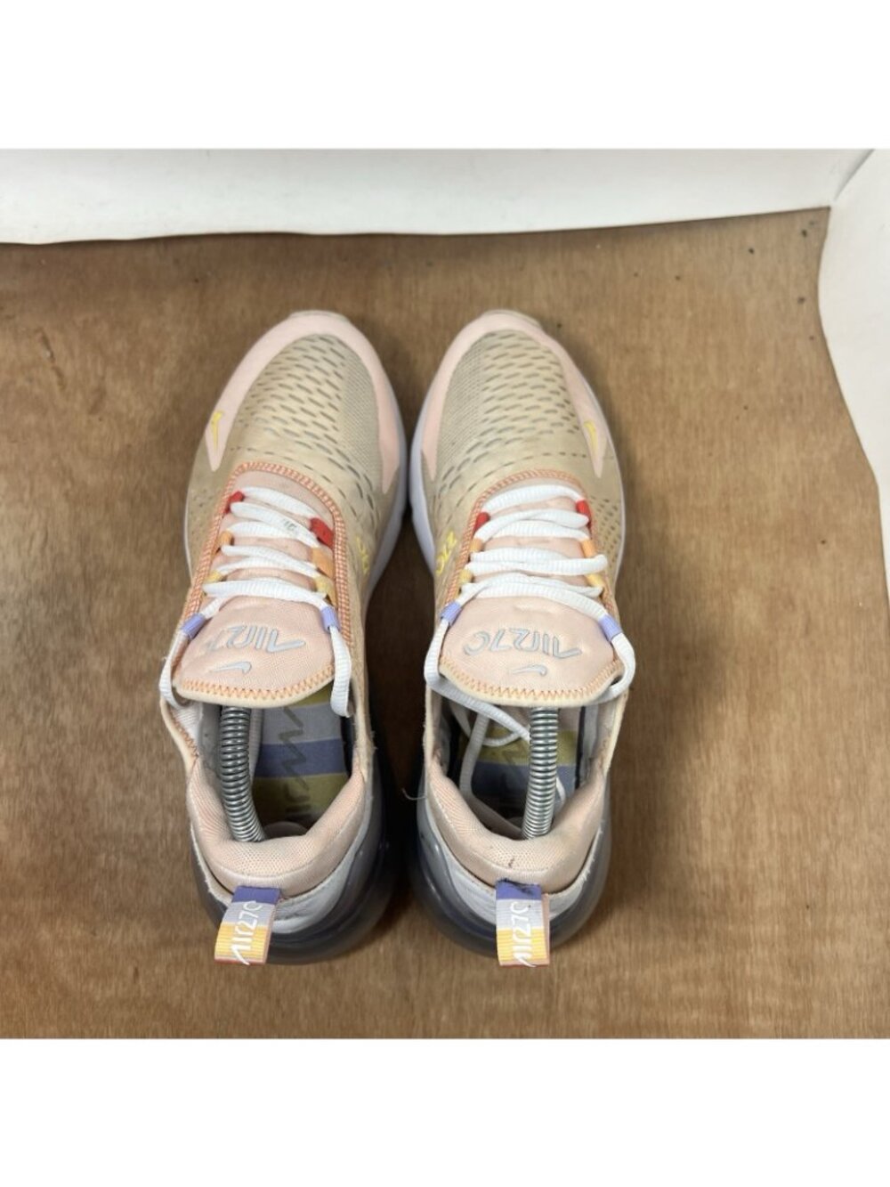 Nike Air Max 270 Washed Coral Track Red White CW5589 600 Women's Size 10.5 - Picture 5 of 9